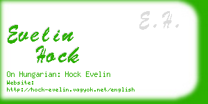 evelin hock business card